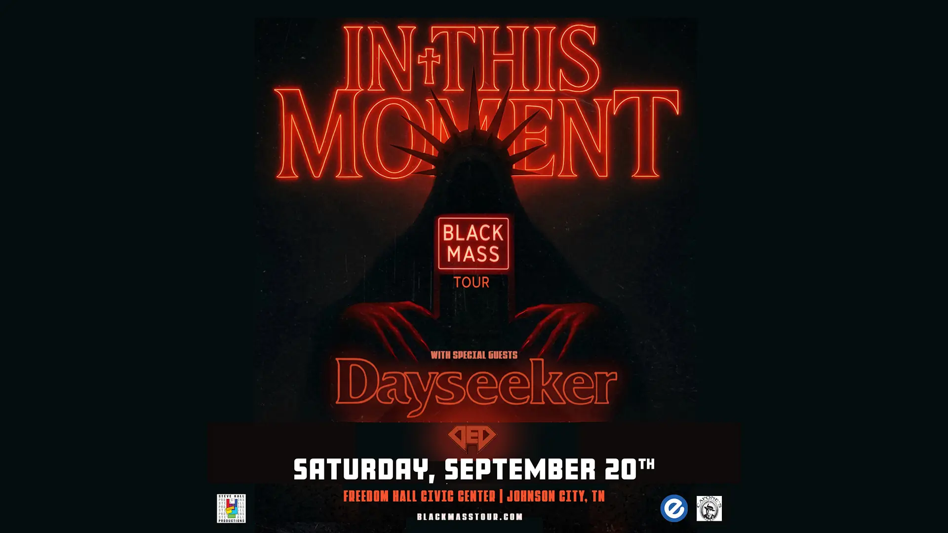 Event Poster for In This Moment - Black Mass Tour - Live in Johnson City, Tennessee